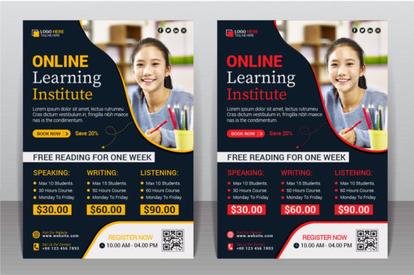 Download Learn English Course Lesson Flyer Design - English Collection