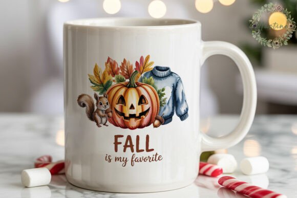 Download Autumn Pumpkin Squirrel Sweater PNG - Premium Resources