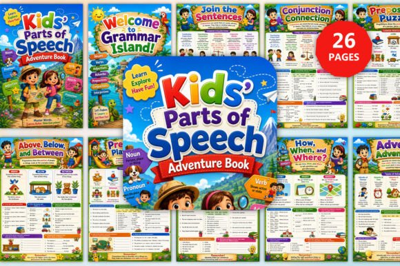 Download Kids’ Parts of Speech Adventure Book - Adventure Collection