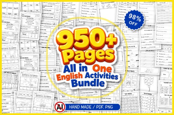 Download All in One English Activities Bundle - English Collection