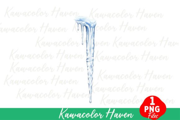 Download Watercolor of a Frozen Icicle - Premium Resources