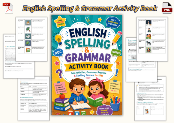 Download English Spelling &amp; Grammar Activity Book - English Collection