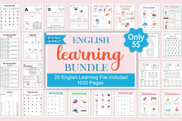 Download English Learning Bundle – 1000+ Pages - English Collection